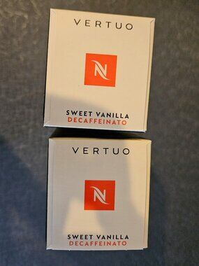 VERTUO - Sweet Vanilla DECAF pods - 2 Boxes NEW